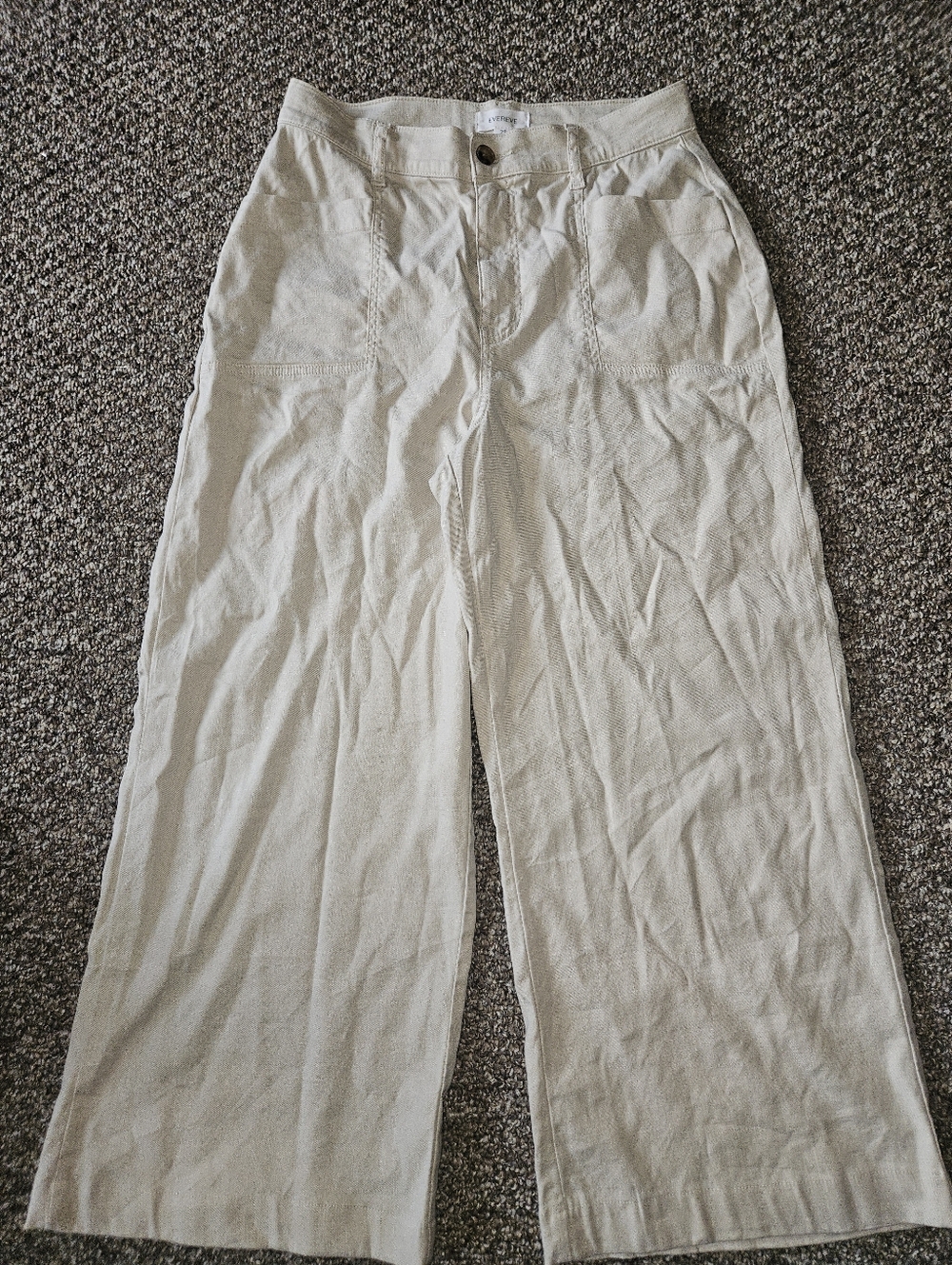 Evereve Linen Blend Trouser Pant Size 29